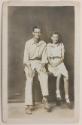 Portrait of Bessie J. Adcock with partner