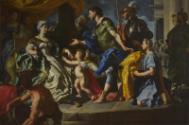 Painting upon which Barbara Walker's drawing is based: Francesco Solimena. Dido Receiveng Aenea…