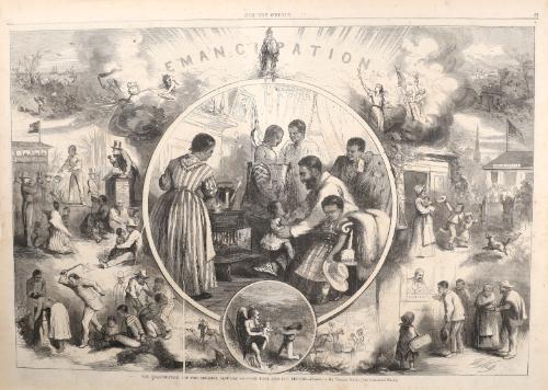 The Emancipation of the Negroes, January, 1863:The Past and the Future, from "Harper's Weekly"