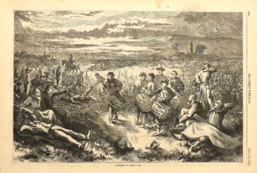 Reveille in Camp, from "Harper's Weekly"