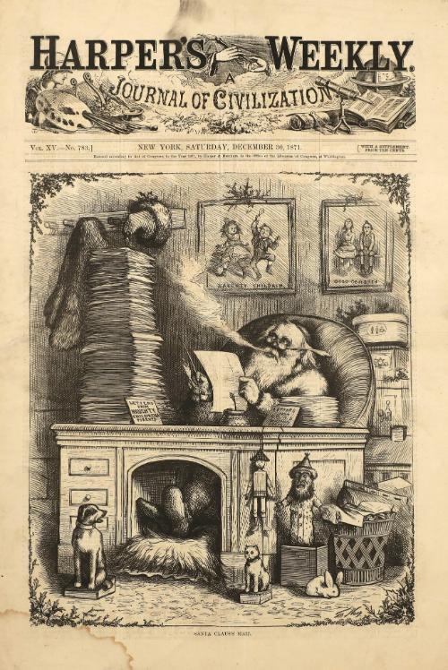 Santa Claus’s Mail, from "Harper's Weekly"