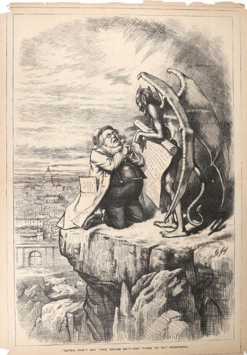 Satan, Don’t Get Thee Behind Me!, from "Harper's Weekly"