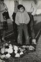 Sad boy with hands in pocket, Kennedy funeral memorial