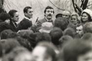 Walesa backs the Warsaw Strikers: the Solidarity Union has organized a warning strike lasting four hours in protest against the government's stalling in the discussion of claims. The strike was observed by ten million Polish workers. With Lech Walesa giving a speech