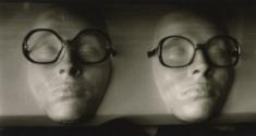 Clay faces wearing glasses, Japan