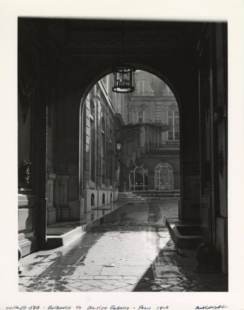 Entrance to British Embassy, Paris, 1950