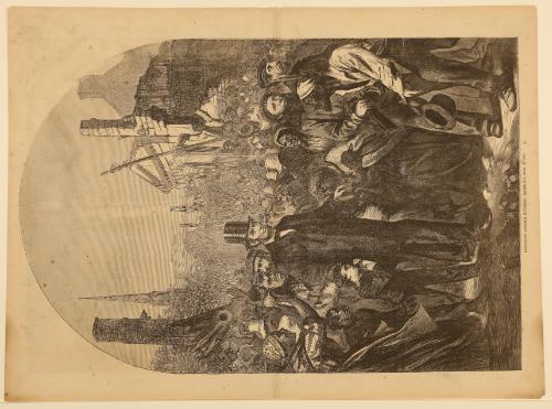 President Lincoln Entering Richmond, April 4,1865, from "Harper's Weekly"