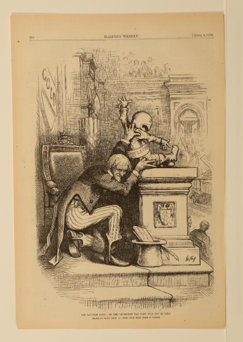 The Haunted House; or, the 'Murdered' Rag Baby will not be Still, from "Harper's Weekly"