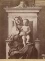 Venezia - Chiesa di S. Zaccaria. La Madonna col Figlio, dettaglio del quadro la Madonna in trono e Santi