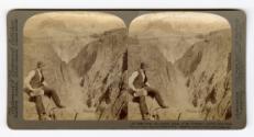 (12)-6083-Down the Granite Gorge of the Colorado (1200 ft. deep) from Pyrites Point, Grand Cañon of Ariz.[sic]