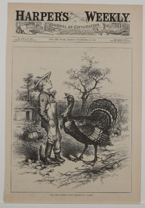 Who Said Anything about Thanksgiving Dinner?, from "Harper's Weekly"
