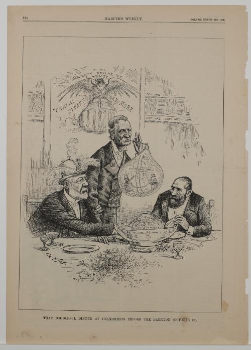 That Boodleful Dinner at Delmonico’s before the Election, from "Harper's Weekly"