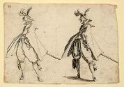 Les Caprices:  Le Gentilhomme au Grand Mantea, vu de Face (The Caprices: Nobleman in Broad Cloak, Front View)