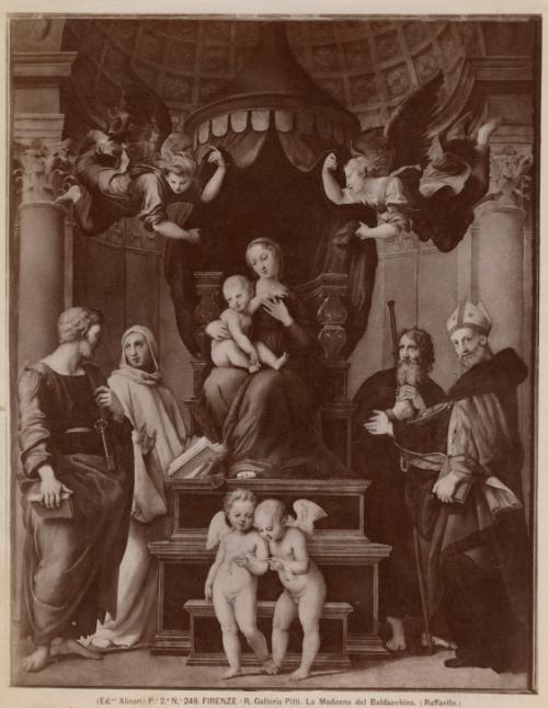 Firenze - R. Galleria Pitti. La Madonna del Baldacchino.