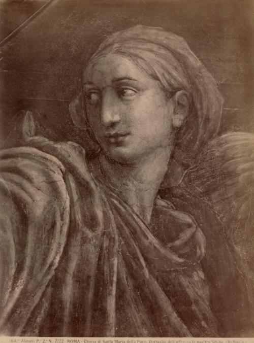 Roma - Chiesa di Santa Maria della Pace. Dettaglio dell'affresco le quattro Sibille