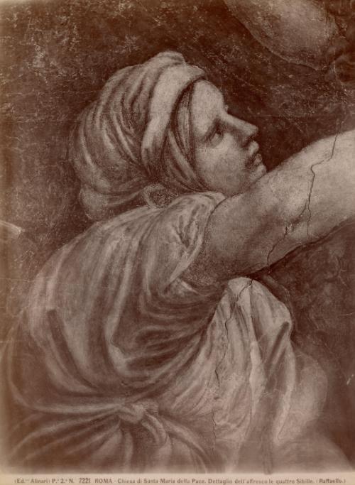 Roma - Chiesa di Santa Maria della Pace. Dettaglio dell'affresco le quattro Sibille