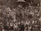 The Perahera- an annual Buddhist procession, Ceylon