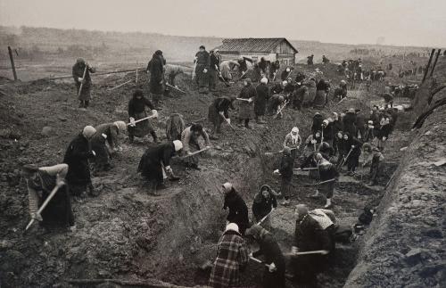 Digging Anti-Tank Trenches Near Moscow, October 1941
