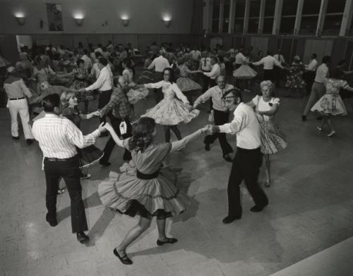 The Eagle Squares is one of 100 clubs in the Northern California Square Dancing Association.  We called our group Eagle Squares because we used to dance in the Eagles Hall.  My wife and I started when some neighbors talked us into taking a beginning square dance class.  We found dancing to be good clean fun, something we could do together with little expense involved.  Livermore, California.