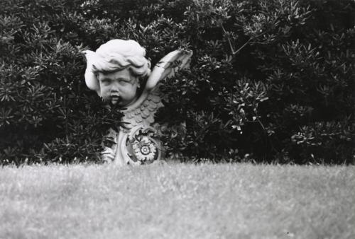 Cherub sculpture in Vatican garden