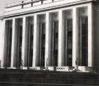 Facade of Palais de Chaillot with statues in front, Trocadéro, Paris