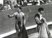 Herrera is injured but he resumes the fight and will kill his bull, Spain, from the series La Corrida (The Bullfight)