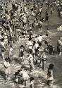 Crowd at the beach, New York