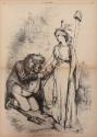 Hail, C-O-L-U-M-B-I-A-!--The British Lion Tamed Again, from "Harper's Weekly"