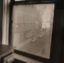 View from my loft, looking north on William Street, from the series "The Destruction of Lower Manhattan"