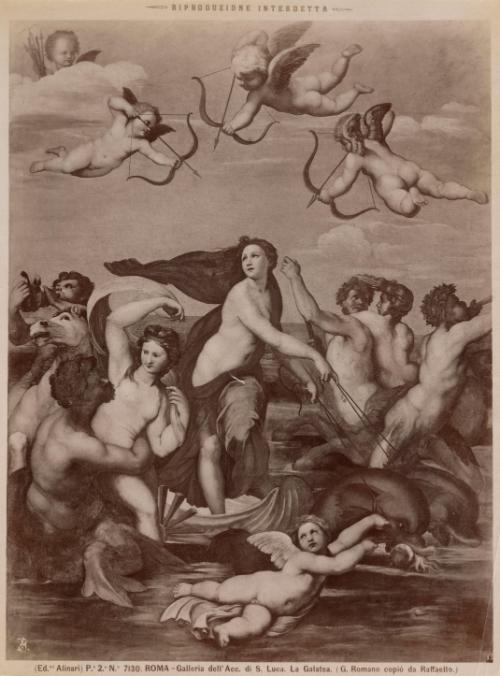Roma - Galleria dell'Acc. di S. Luca. La Galatea (G. Romano copiò da Raffaello)