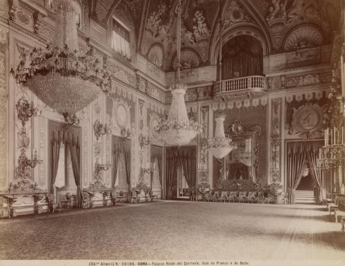 Roma - Palazzo Reale del Quirinale.  Sala da Pranzo o da Ballo