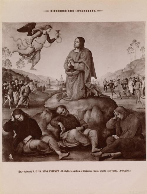 Firenze - R. Galleria Antica e Moderna. Gesù orante nell'Orto
