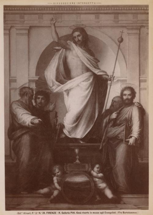 Firenze - R. Galleria Pitti. Gesù risorto in mezzo agli Evangelisti.