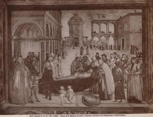 Roma - Chiesa di S. Maria in Aracoeli. Transito e miracoli di S. Bernardino
