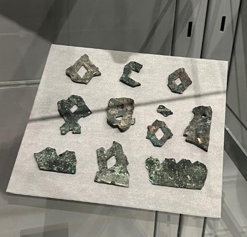 Bronze fragments from Pompeii