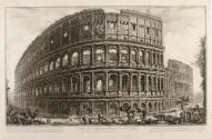 Veduta dell' Anfiteatro Flavio, detto il Colosseo (View of the Falvian Amphitheater, called the Colossesum), from the series "Vedute di Roma (Views of Rome)"