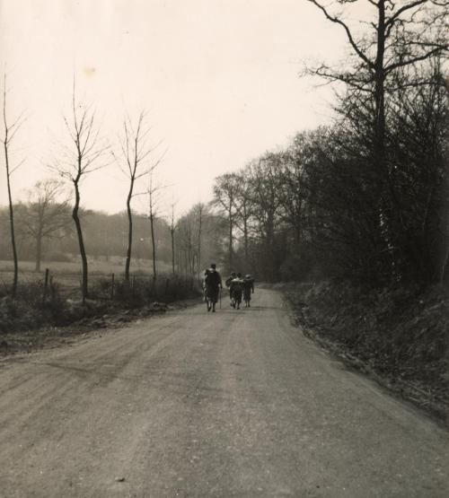 Untitled (Hikers, Route 1580), France, from the "Roads" series