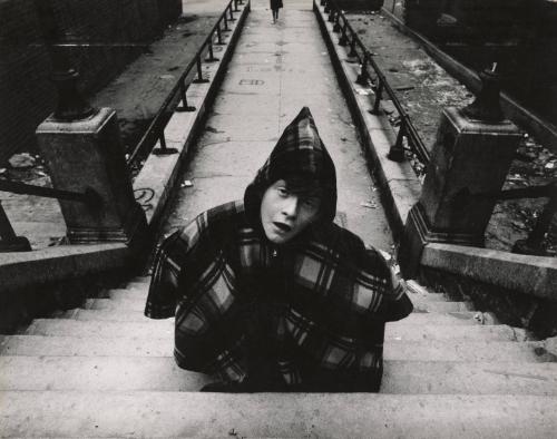 Boy in Plaid Coat, New York