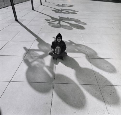 Boy with Football, New York