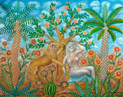 Nude With Lion