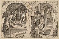 Isaac et Ismael Mettant le Corps D'Abraham au Tombeau (Isaac and Ishmael Placing Abraham's Body in the Tomb)