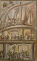 Life in New York - Amusement, design for WPA project mural "Life in New York"