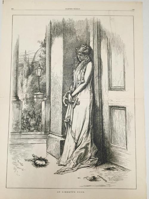 At Liberty's Door, from "Harper's Weekly"