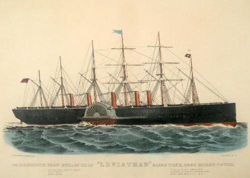 The Mammoth Iron Steamship "Leviathan"