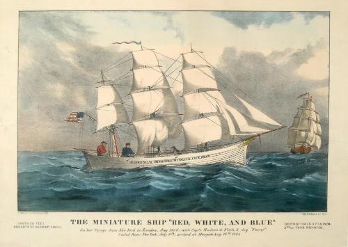 The Miniature Ship "Red, White, and Blue"