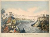 The Railroad Suspension Bridge: Near Niagara Falls