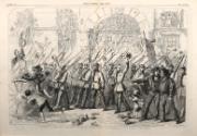 Enthusiastic Reception to British Volunteers for Garabaldi at Naples, from the "London Illustrated News"