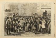 The Crowd at Baltimore Waiting for Mr. Lincoln, President of the United States, from the "London Illustrated News"