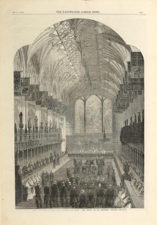 A Scene in the Hall of Representatives, from the "London Illustrated News"
