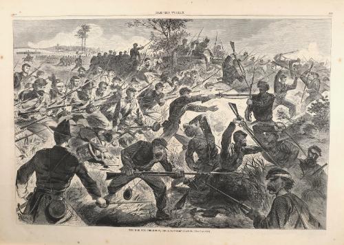 The War for the Union, 1862: a Bayonet Charge, from "Harper's Weekly"